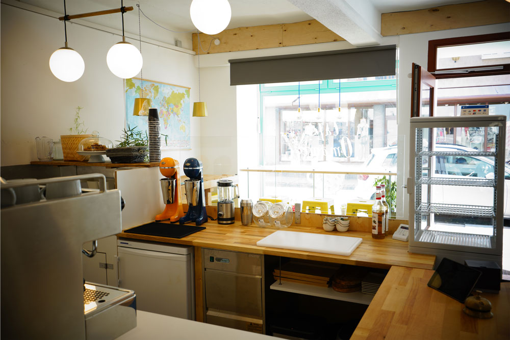 Hier werden unsere Kaffeespezialitäten vorbereitet